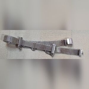 PANDORA STERLING 925 REFLECTIONS MESH BRACELET WITH SAFETY CHAIN